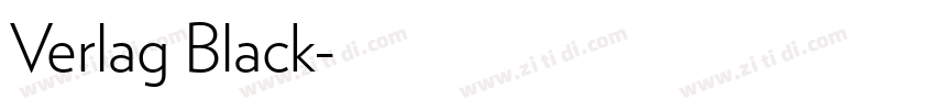 Verlag Black字体转换
